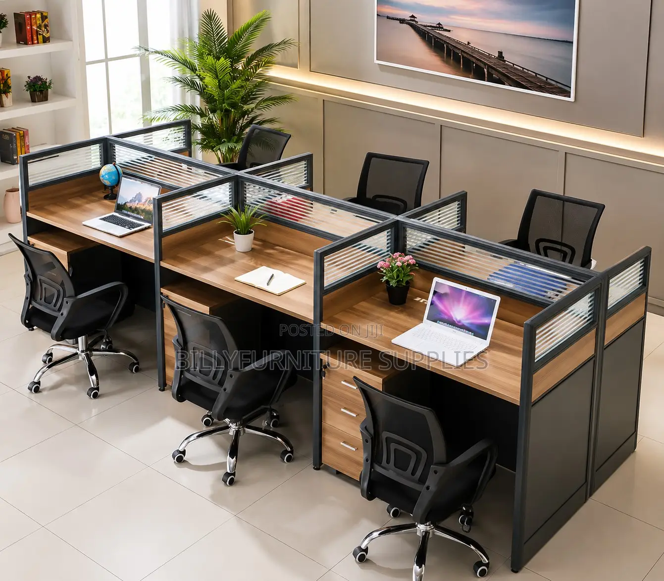 6-Way Executive Office Workstation