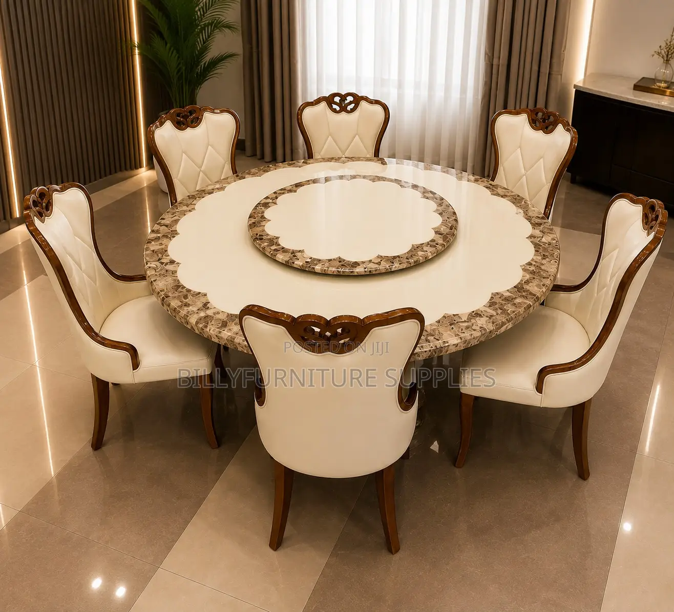 Luxury Modern Dining Table Set