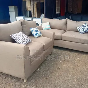 3 Seater and 2 Seater Soft Fabric Sofa Set