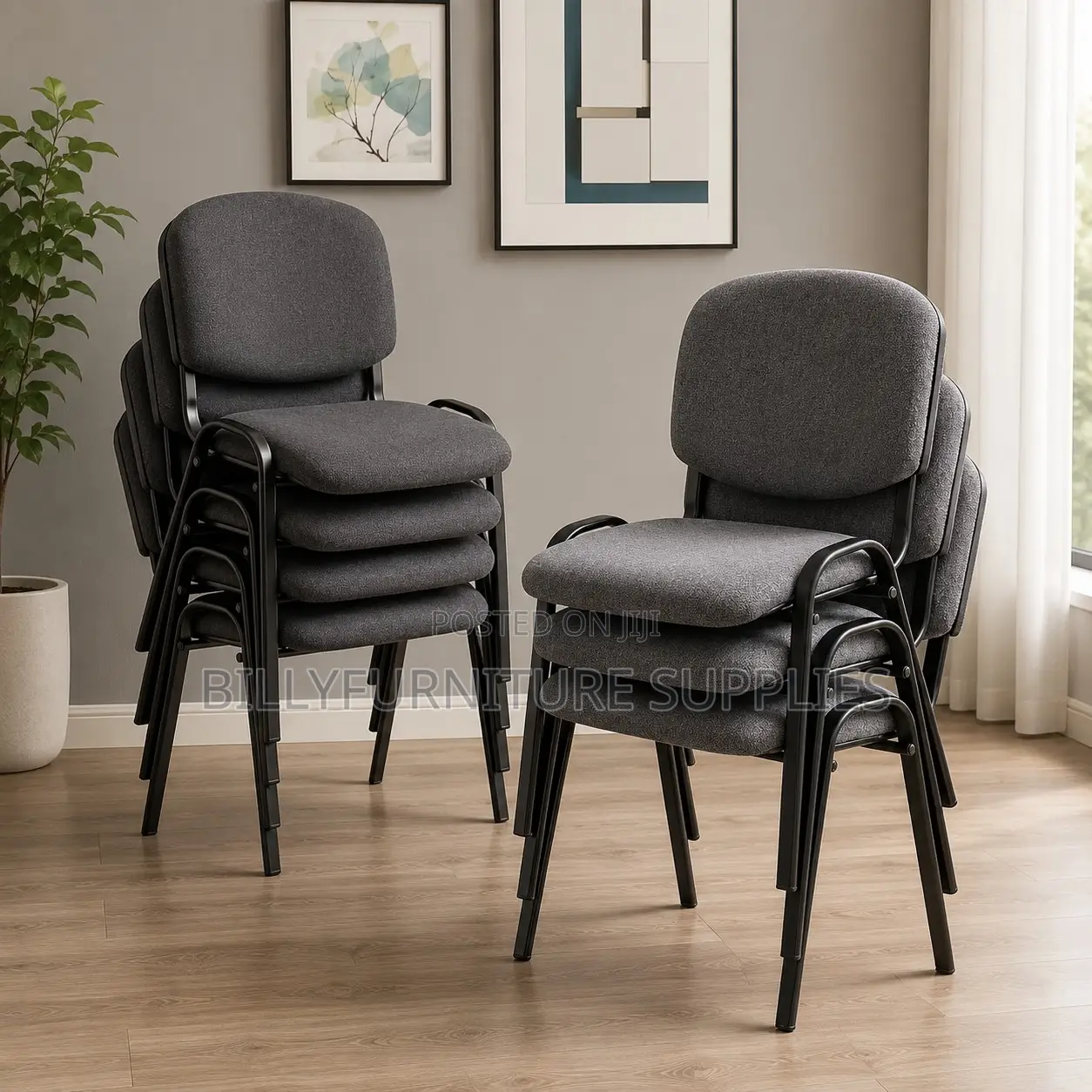 Comfortable Fabric Reception & Waiting Chairs