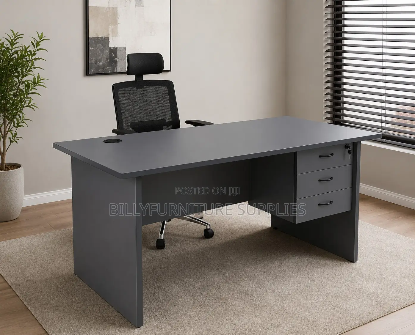 3-Drawer Office Desk