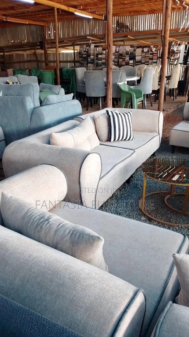 3 Seater Sofa Cream/White