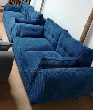 3 + 2 Seater Blue Sofa Set