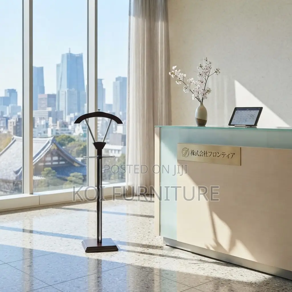 Dressers; Long Executive Office Side Corner Coat Hangers