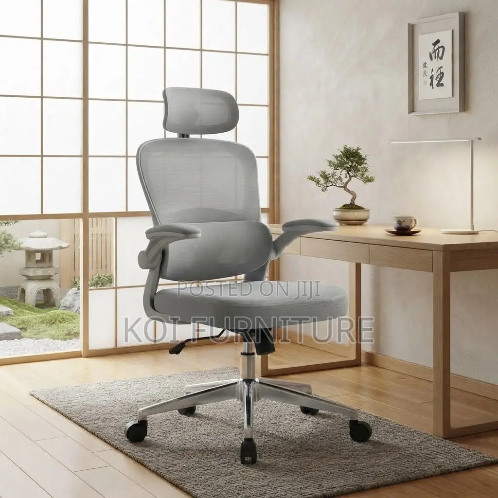 Office Chairs; Orthopedic White Executive Adjustable Office Chair