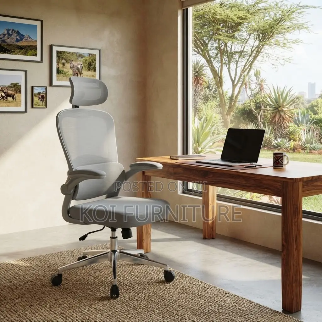 Office Chairs; Orthopedic White Executive Adjustable Office Chair