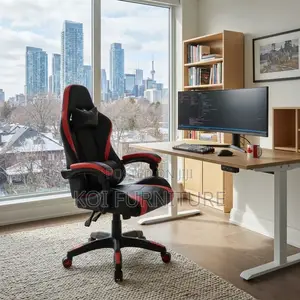 Office Chairs; High Backrest Ergoomic Leather Fixed Gaming Chair