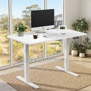 Office Desk; White 1.4 Meters Ergonomic Smart Powered Adjustable Desk
