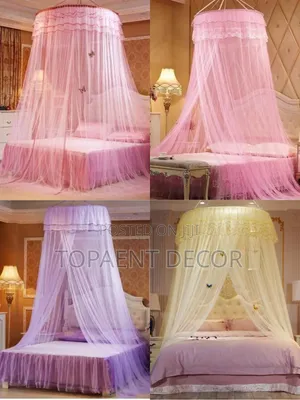Affordable 4x6 Pink Round Mosquito Net