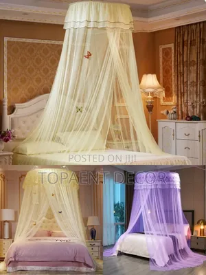 Cream 4x6 Circle Ring Round Mosquito Net