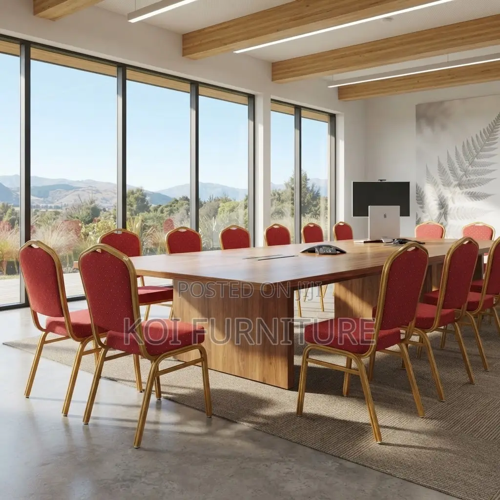 Office Chairs; Red Modern Conference Staff Events Seats