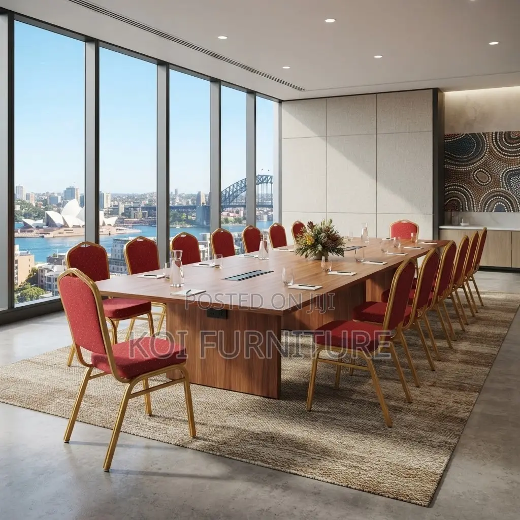 Office Chairs; Red Modern Conference Staff Events Seats