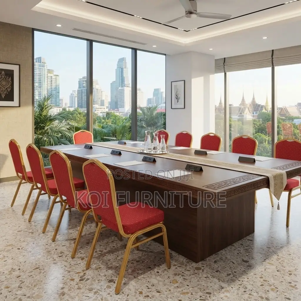 Office Chairs; Red Modern Conference Staff Events Seats