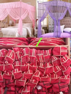 Corner Frame 4 Stand Bed Cover Mosquito Net for All Bed Sizes
