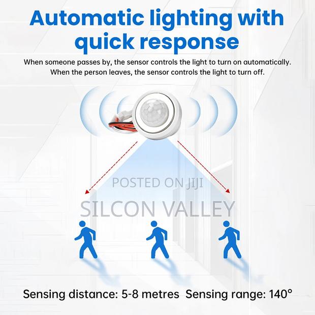 Automatic Sensor Light Switch LED PIR Infrared Motion Sensor - thumbnail 4