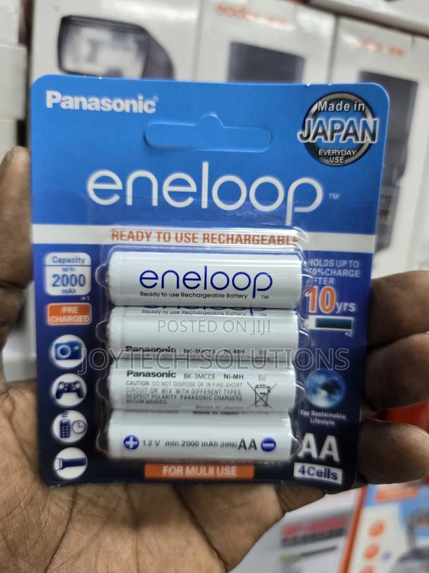 Panasonic Eneloop AA Rechargeable Batteries 2000mAh 4pcs - thumbnail 2