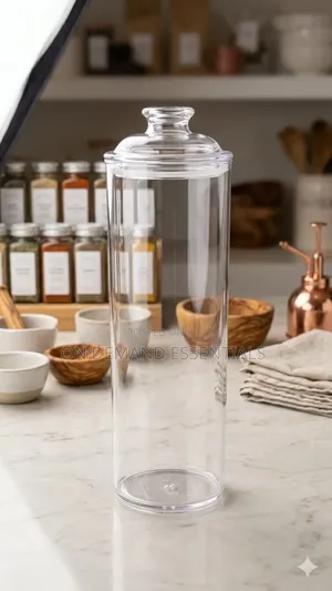 Easy Lock Storage Jar Material: Acrylic Shape:round