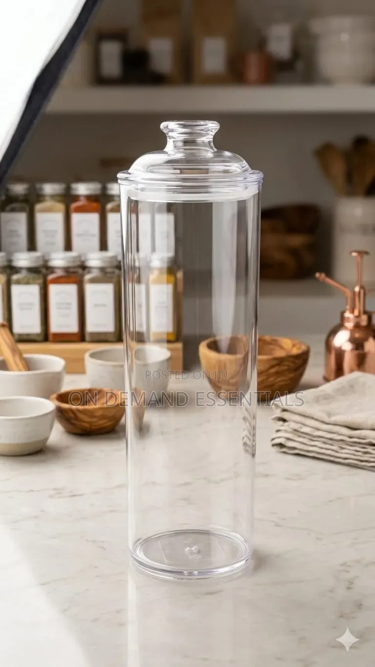 Easy Lock Storage Jar Material: Acrylic Shape:round