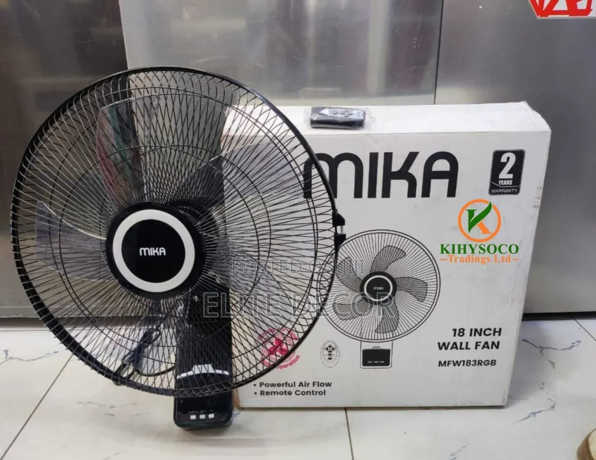 Mika 18" Wall Fan With Remote – Powerful & Convenient Cooling