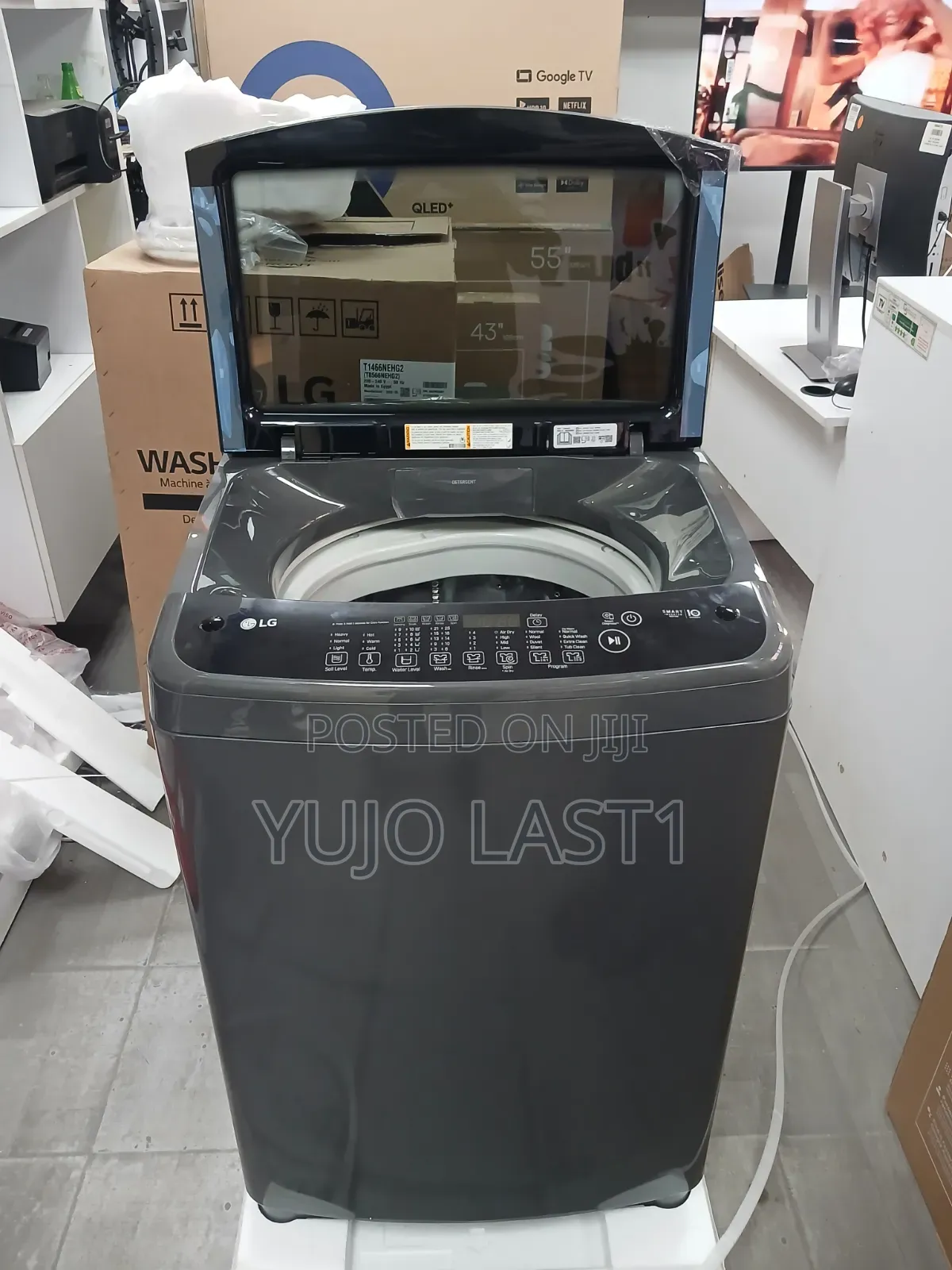LG 14KG T1466NEHG2 Top Load Washing Machine- Black