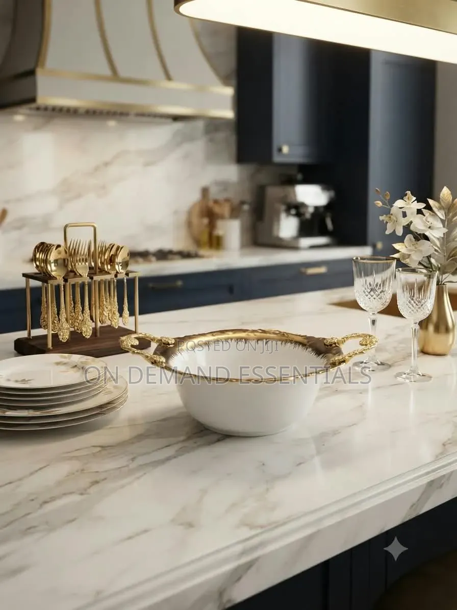 Luxury Round Deep Serving Bowl