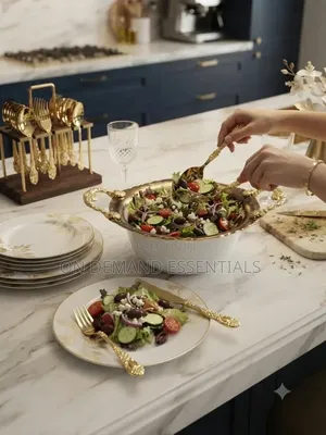 Luxury Round Deep Serving Bowl