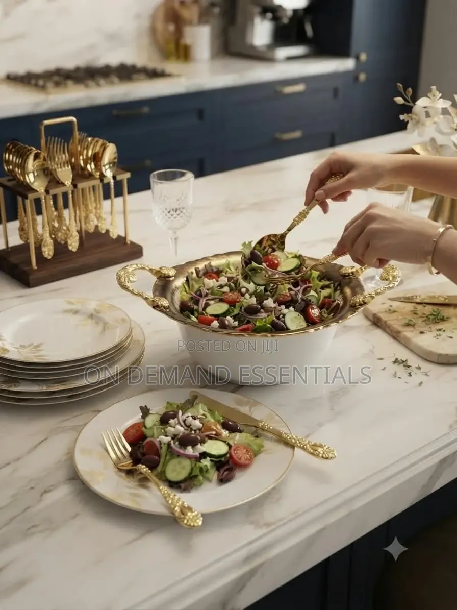 Luxury Round Deep Serving Bowl