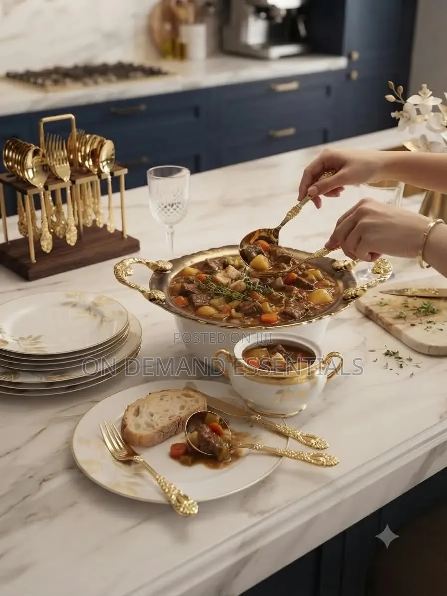 Luxury Round Deep Serving Bowl