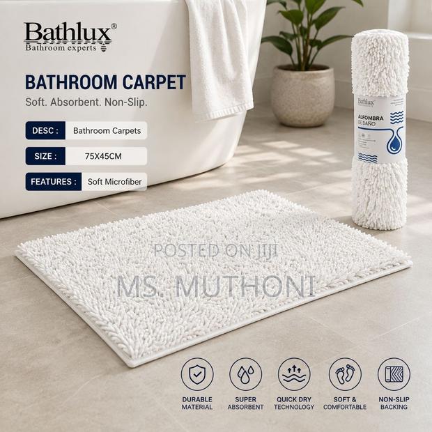 Ultra-Absorbent Chenille Bethlux Bath Mats - thumbnail 2