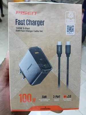 PISEN BOLT Pro 160W 4-Port GaN Fast Charger & Cable Set TP-C81