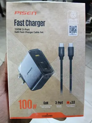 PISEN BOLT Pro 160W 4-Port GaN Fast Charger & Cable Set TP-C81