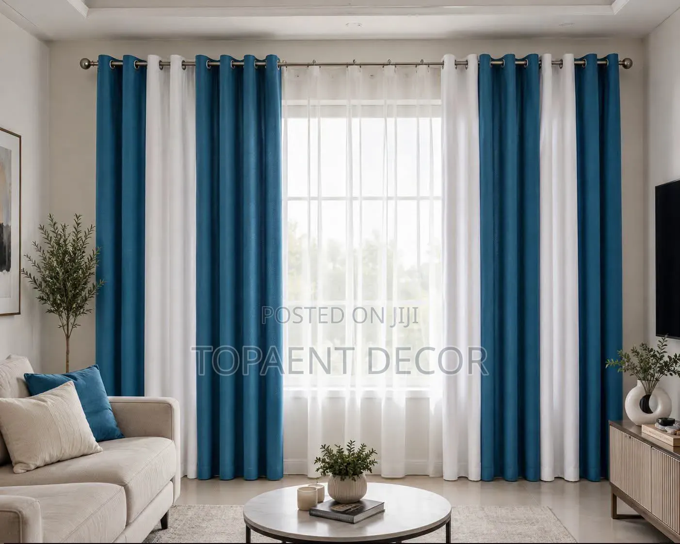 Beautiful Living Room Curtains and Sheers