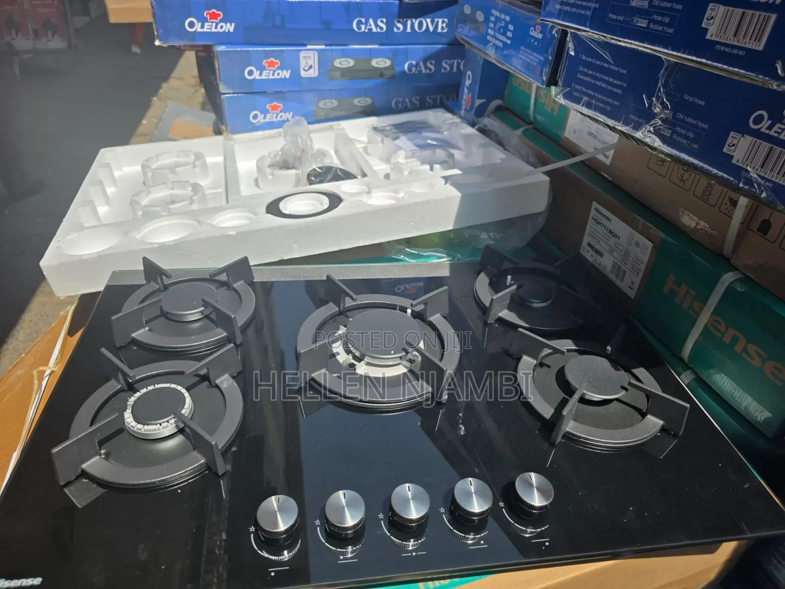 Hisense 76CM Built-in Gas Hob(Stainless Steel)  5 Burner Gas Hob