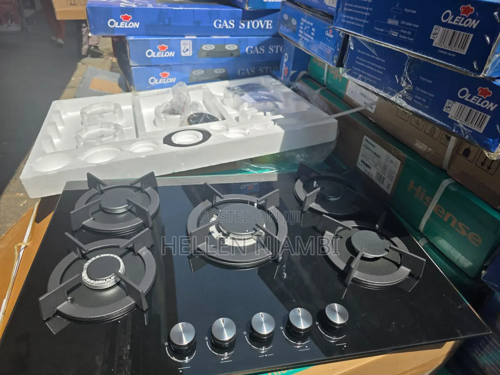 Hisense 76CM Built-in Gas Hob(Stainless Steel)  5 Burner Gas Hob