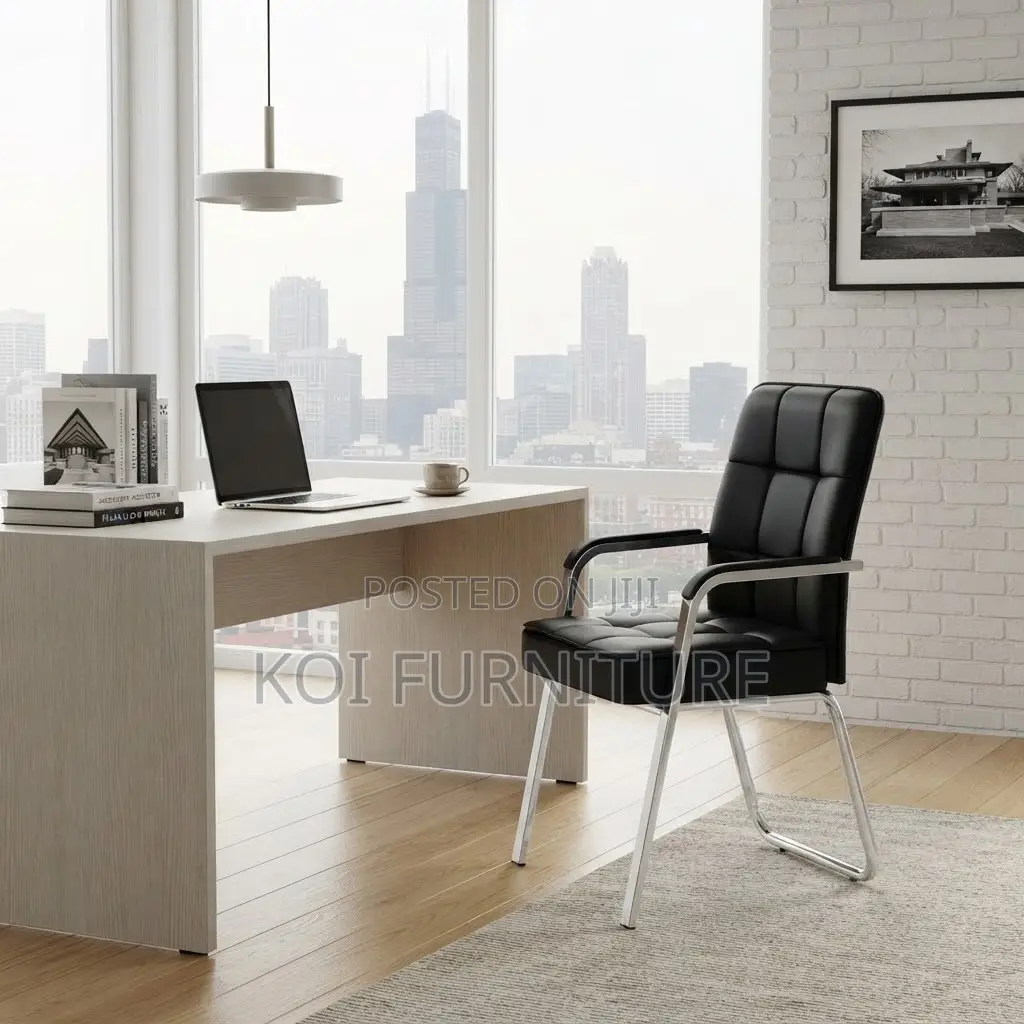 Office Chairs; Mid Backrest Office Support Leather Chairs