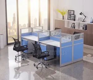 Office Workstation; Four Users Partioned Office Privacy Workstations