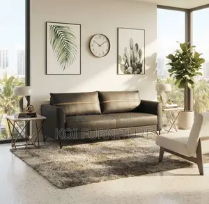 Office Sofa; Executive Five Seaters Gray Modern Sofa Set