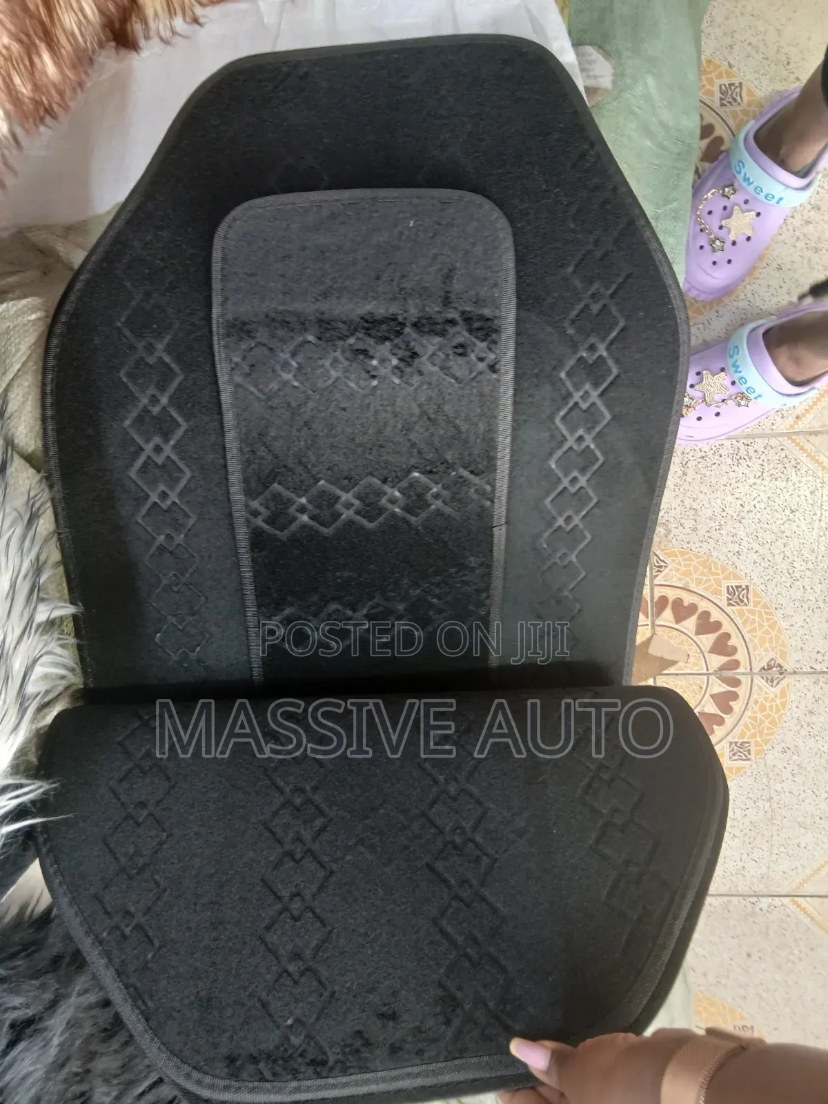 Generic Universal Woolen Car Floor Mats/5 PCS Car Floor Mats