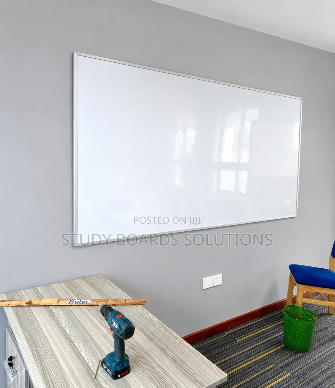Heavyduty Chip Board Backed 2.4x1.2m Whiteboard