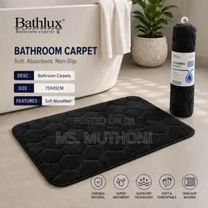 Super Absorbent Quick-Drying Bathroom Mats.