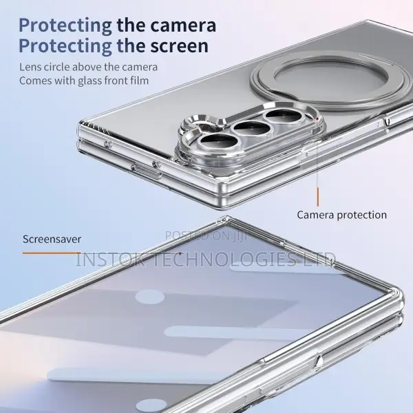 Samsung Galaxy Z Fold 8 Ultra Clear Case With Magnetic Ring
