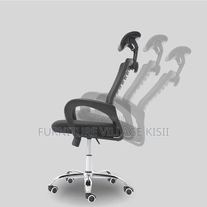 Office Chair ; Black Headrest Mesh Office Chair