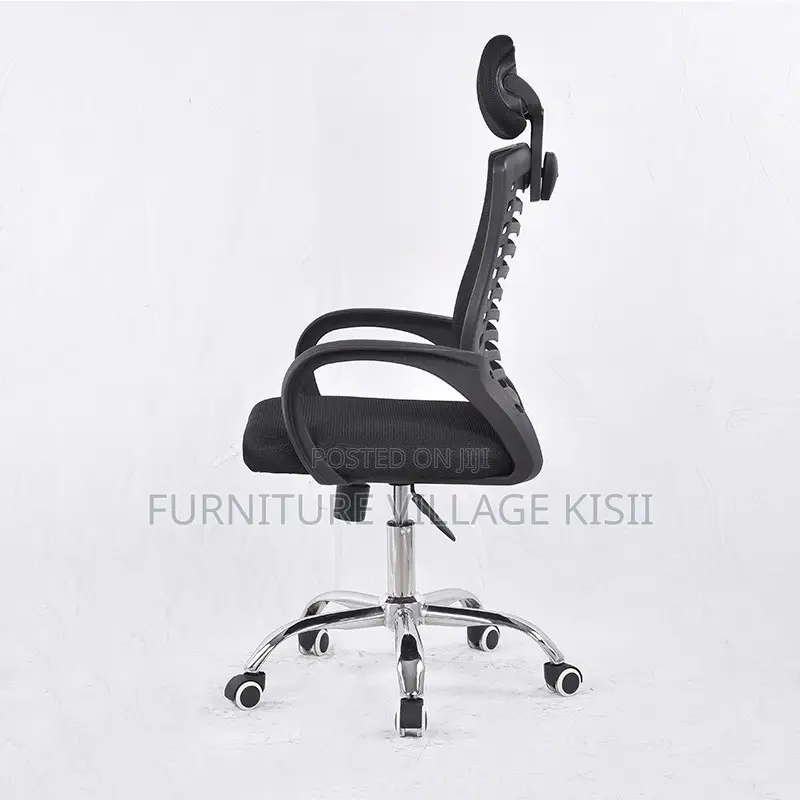 Office Chair ; Black Headrest Mesh Office Chair