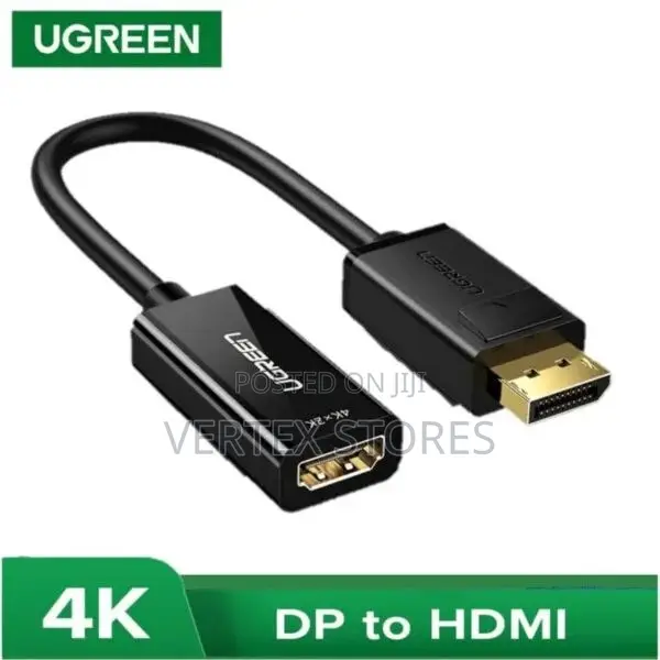 UGREEN DP105 DisplayPort Male to VGA Male Cable (1.5m)