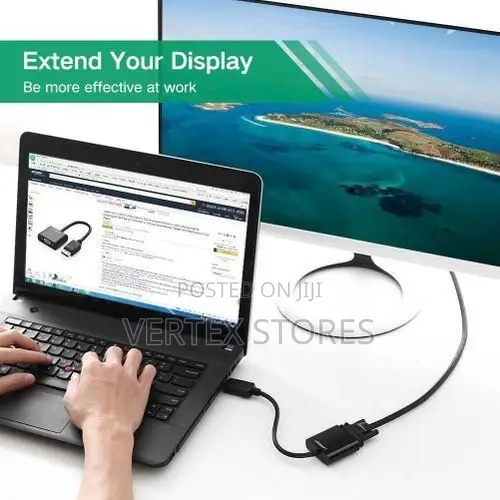 UGREEN DP109 DisplayPort Male to VGA Female Converter (Black)