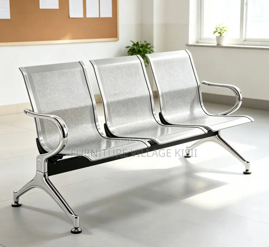 Office Bench;3-Seater Visitor Waiting Bench