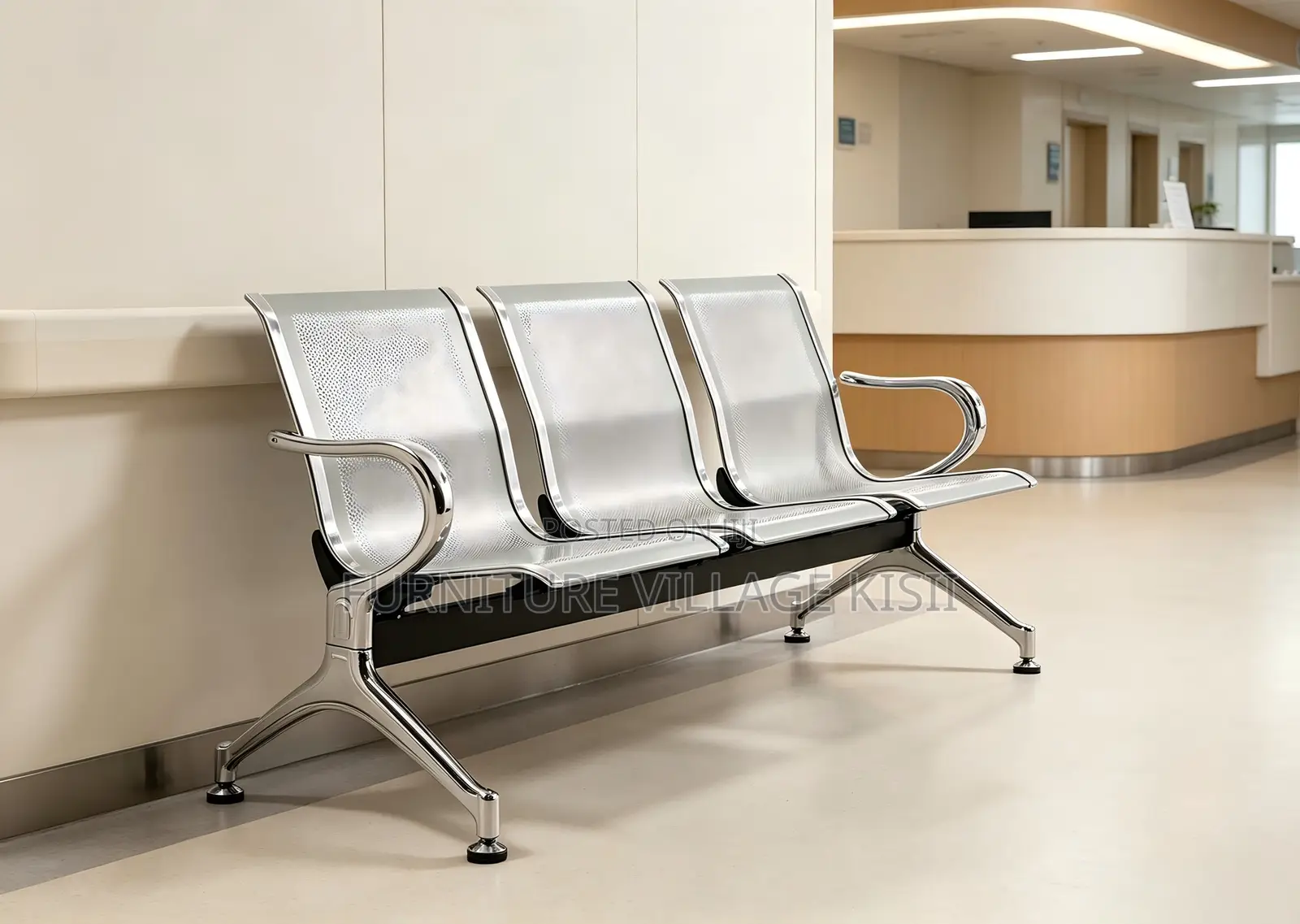 Office Bench;3-Seater Visitor Waiting Bench