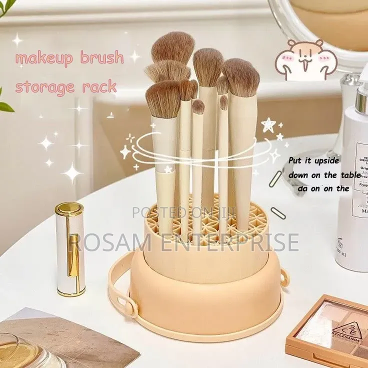 2 in 1 Silicone Makeup Brush Cleaning Bowl With Dryer