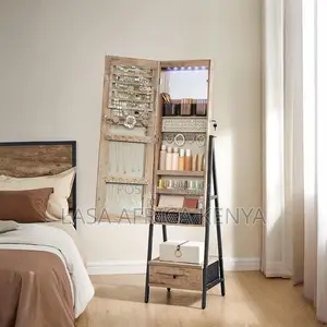 Lazava Led Full-Length Mirror Jewelry Cabinet D.