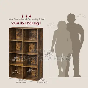 8 Cube Bookcase Storage Shelf Freestanding
